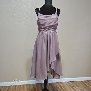 Elegant Mauve Sleeveless Dress